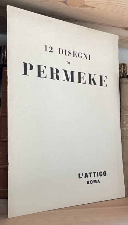 12 disegni di Permeke catalogo Roma l'attico 1960