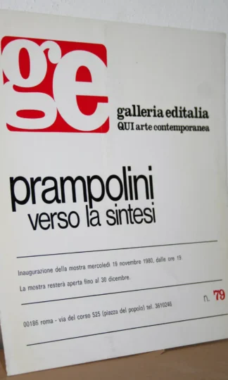 Galleria editalia inaugurazione prampolini verso la sintesi 1980
