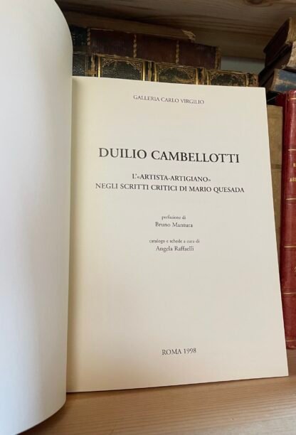 Duilio Cambellotti negli scritti di Mario Quesada Roma 1998 - immagine 3