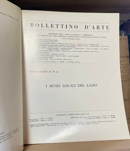Bollettino d'Arte I musei locali del Lazio supplemento al N.30 1986 - immagine 3