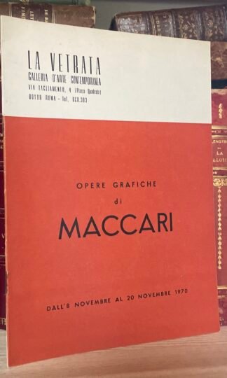 Opere grafiche di Maccari catalogo 1970 galleria la Vetrata Roma