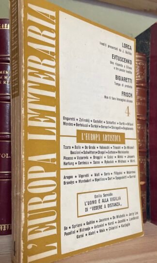 L'Europa letteraria - L'Europa artistica Anno I n.4 ottobre 1960