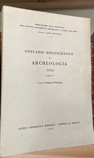 Cesare D'onofrio Annuario Bibliografico di Archeologia  1956 (anno V)