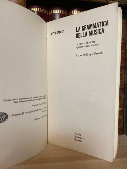 Otto Karolyi La grammatica della musica Piccola Biblioteca Einaudi 1973 - immagine 3