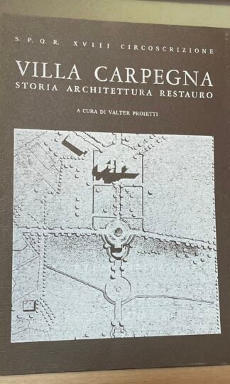 Benocci Proietti Villa Carpegna storia architettura restauro Roma 1987