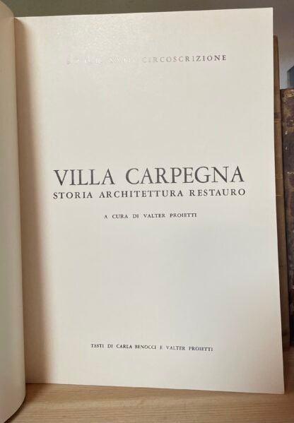 Benocci Proietti Villa Carpegna storia architettura restauro Roma 1987 - immagine 5