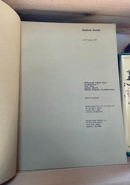 Gastone Novelli catalogo Roma, Marlborough 1970 - immagine 5