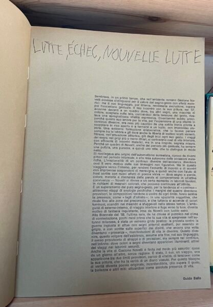 Gastone Novelli catalogo Roma, Marlborough 1970 - immagine 6