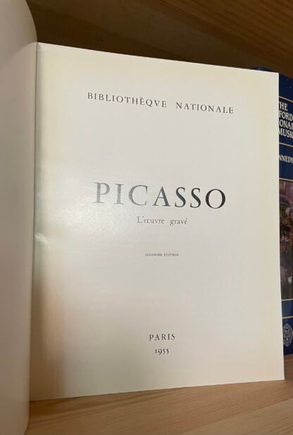 Pablo Picasso L'oeuvre gravé Paris Bibliothéque Nationale 1955 - immagine 3