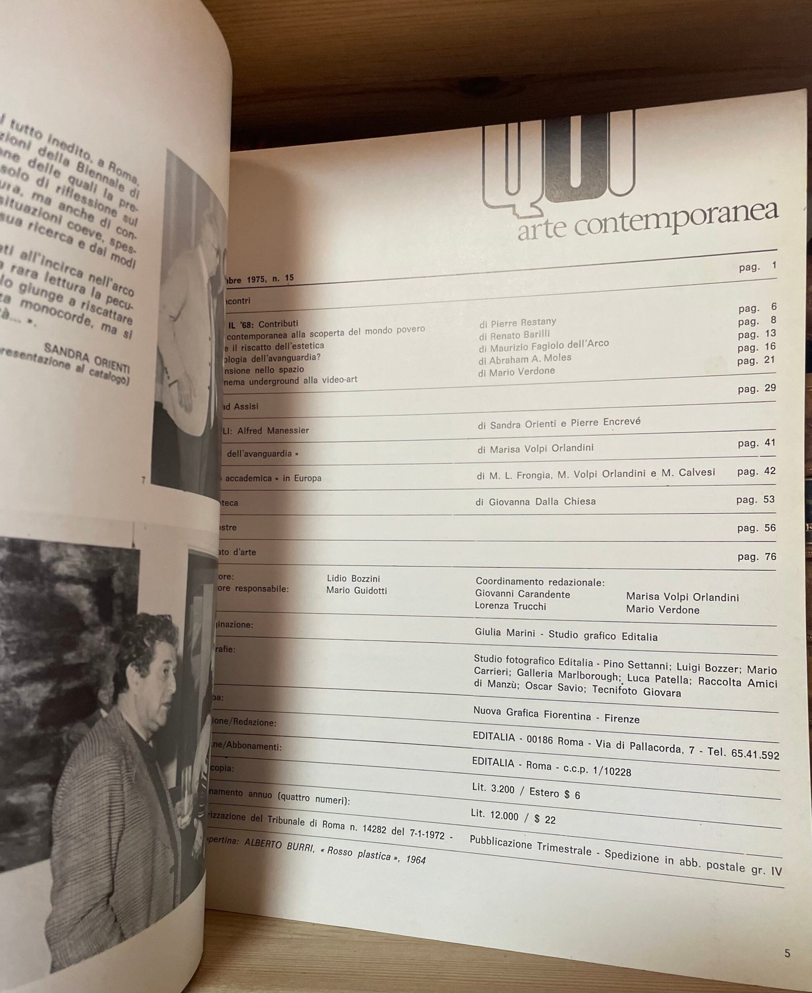 QUI arte contemporanea n.15 settembre 1975 - immagine 5