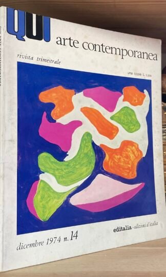 QUI arte contemporanea n.14  dicembre 1974 Turcato