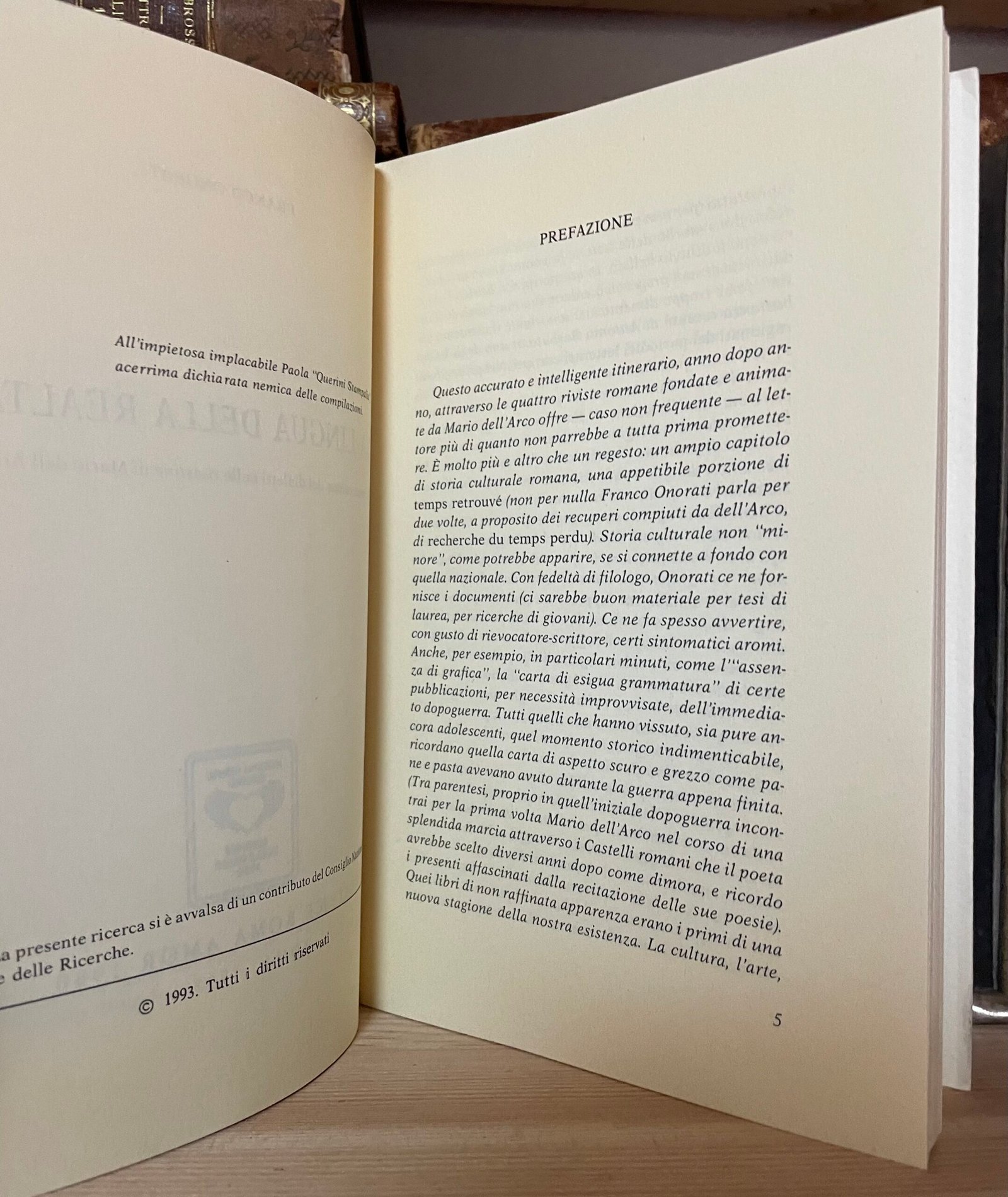 Franco Onorati La lingua della realtà Roma Amore Arcana Romae 1993 - immagine 4