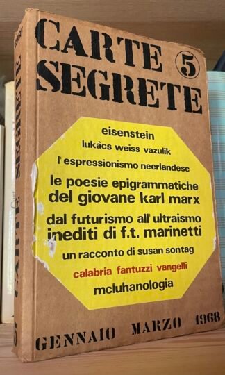 Carte Segrete anno II n.5 Gen-Mar 1968 Eisenstein Marx inediti Marinetti Sontag