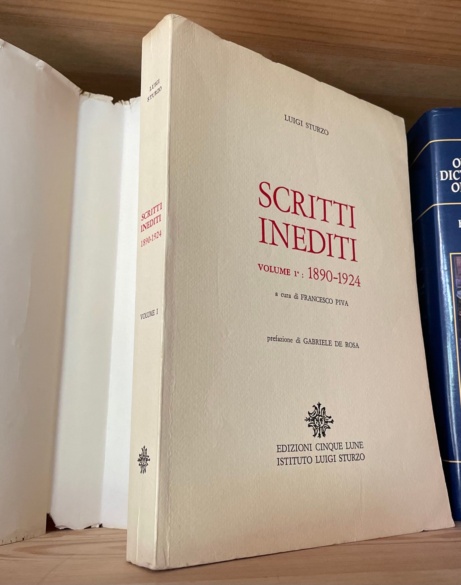 Luigi Sturzo Scritti Inediti volume 1 1890-1924 Edizioni Cinque lune 1974 - immagine 3