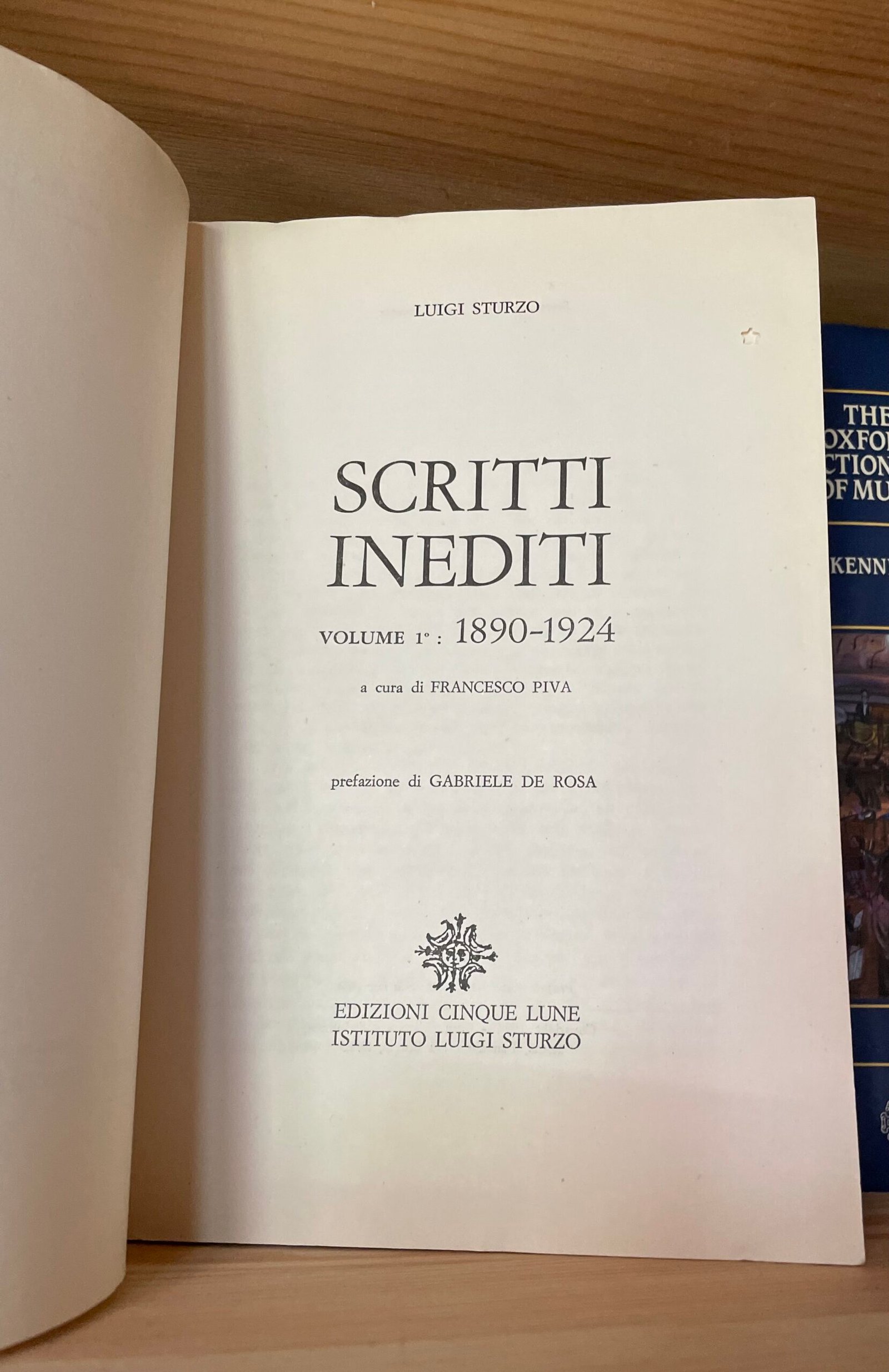 Luigi Sturzo Scritti Inediti volume 1 1890-1924 Edizioni Cinque lune 1974 - immagine 6