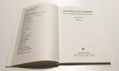 Kasparov New World Chess Champion all the championship games Pergamon press 1986 - immagine 6