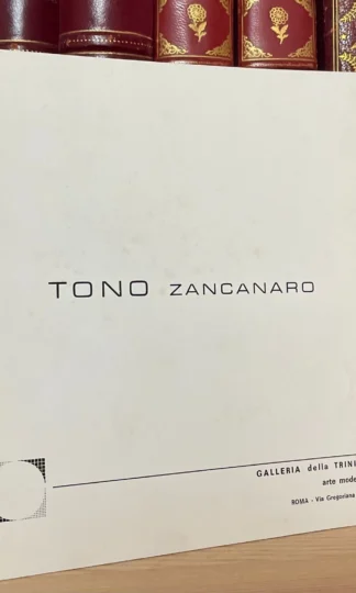 Tono Zancanaro catalogo Roma Galleria della Trinità 1970