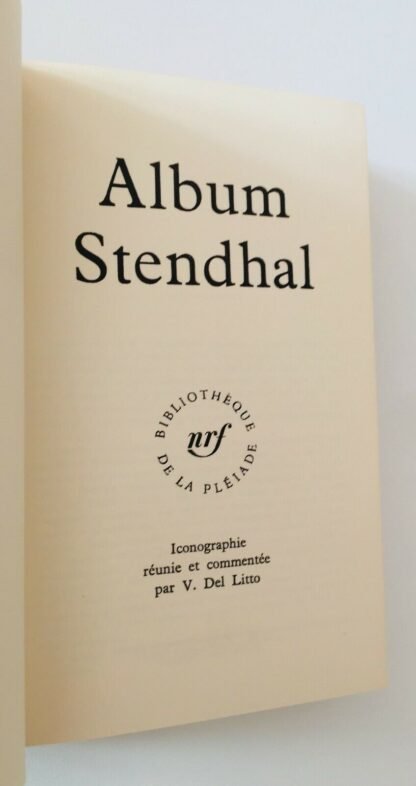 Album Stendhal Gallimard Bibliothèque de la Pléiade 1966 - immagine 2