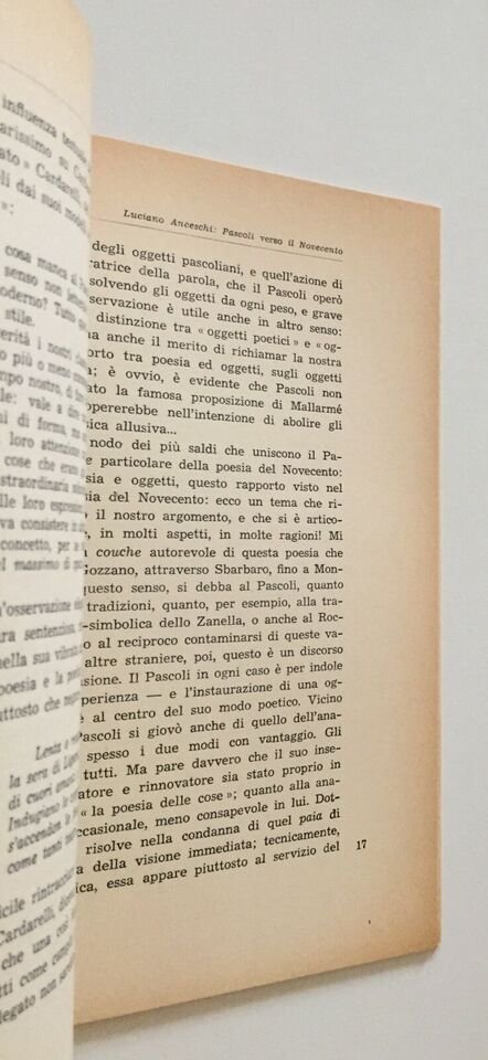 Luciano Anceschi Pascoli verso il Novecento all'insegna del pesce d'oro 1958 edizione numerata - immagine 4