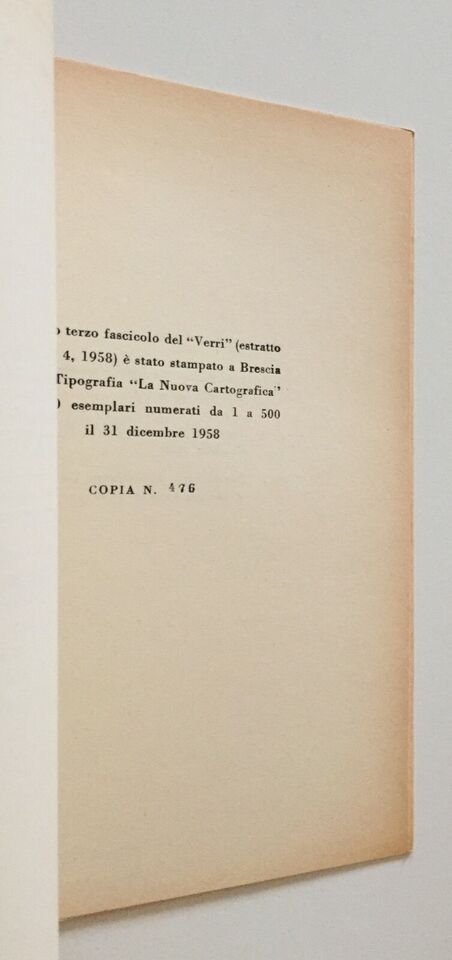 Luciano Anceschi Pascoli verso il Novecento all'insegna del pesce d'oro 1958 edizione numerata - immagine 3