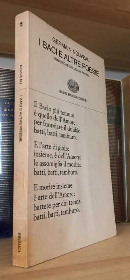 Germain Nouveau I baci e altre poesie  Einaudi collezione poesia dic 1972 I edizione