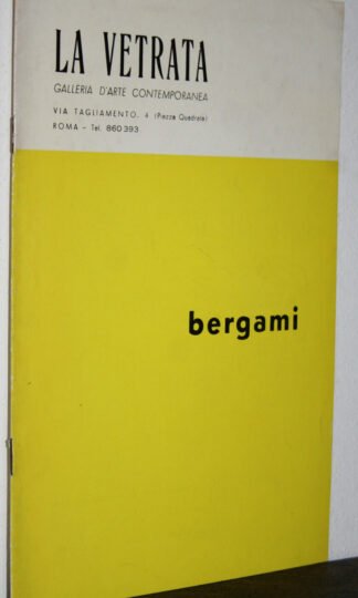 bergami catalogo (1967) galleria la Vetrata Roma