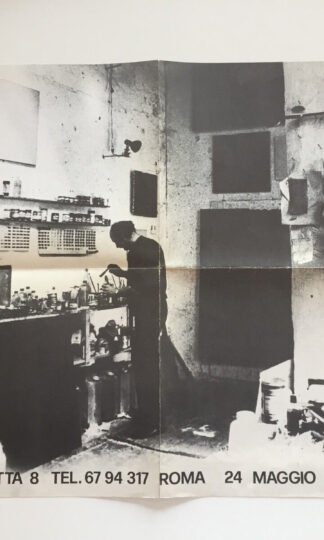 Luigi Boille pieghevole poster Galleria Parametro maggio 1977