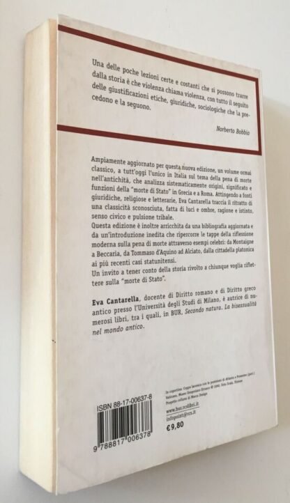 Eva Cantarella I supplizi capitali con un nuovo saggio introduttivo BUR 2005 - immagine 2