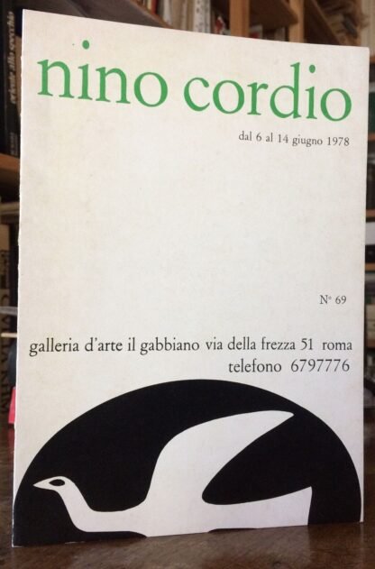 Nino Cordio pieghevole mostra galleria il gabbiano Roma 1978