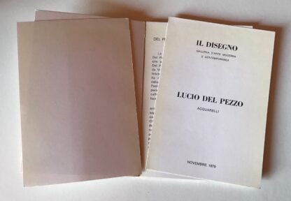 Lucio Del Pezzo Acquarelli Galleria Il Disegno novembre 1979 M. Fagiolo - immagine 4