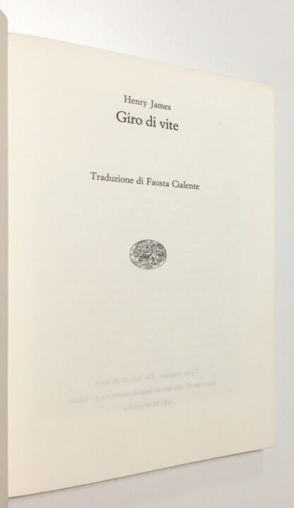 Giro di vite di Henry James nella traduzione di Fausta Cilente 1985 - immagine 3