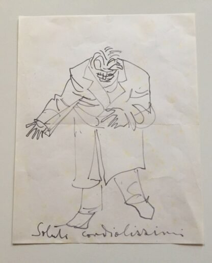 M. Camillucci Giovanni Hajnal né Angelo né bestia disegno e dedica di Hajnal - immagine 3