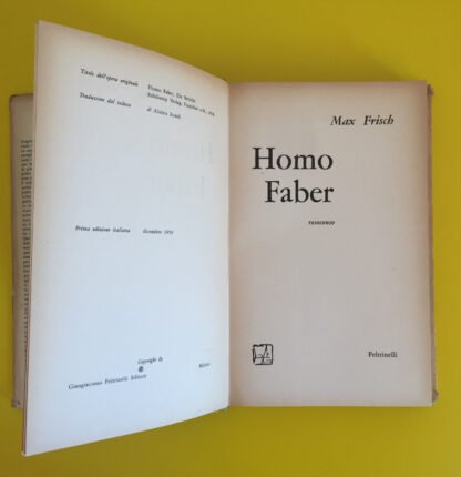 Max Frisch Homo Faber resoconto Feltrinelli 1959 - immagine 4