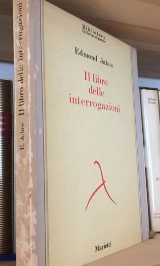 Edmond Jabès Il libro delle interrogazioni Vol. 1 Marietti editore II ediz.1985