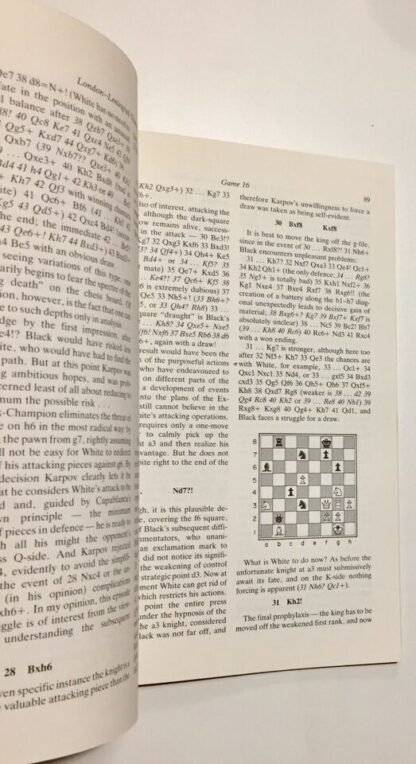 Kasparov London-Leningrad Championship Games Pergamon Press 1987 - immagine 5