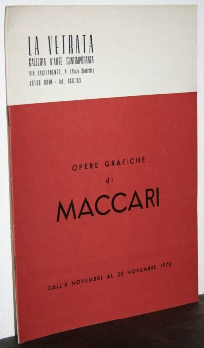 Opere grafiche di Maccari catalogo 1970 galleria la Vetrata Roma
