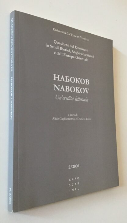 Nabokov un'eredità letteraria Cagidemetrio Rizzi Cafoscarina