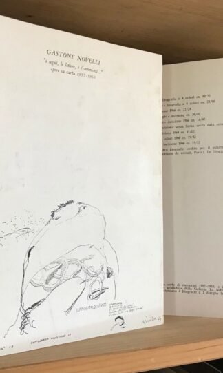 Gastone Novelli pieghevole Galleria il segno 1985