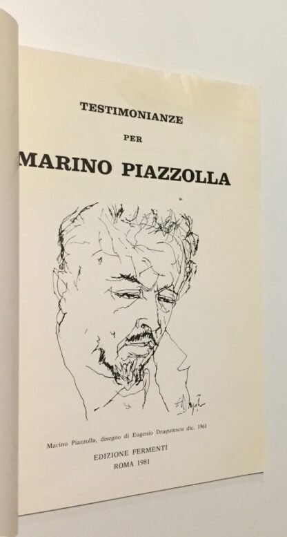 Testimonianze per Marino Piazzolla Edizioni Fermenti 1981 - immagine 3