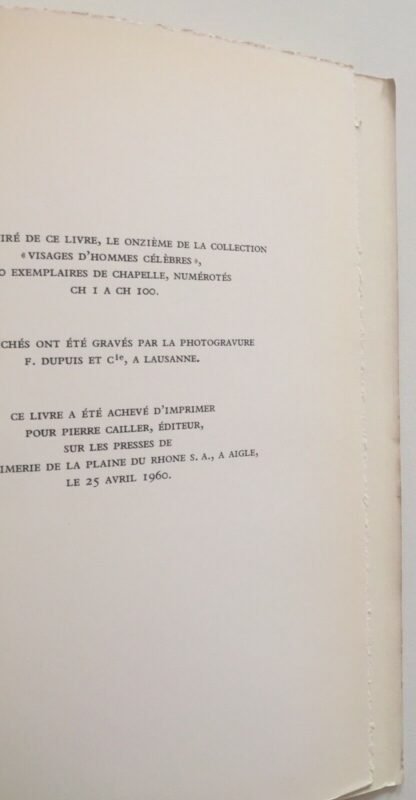 Pichois et Ruchon Baudelaire Documents iconographiques Pierre Cailler 1960 - immagine 12