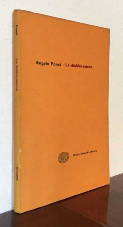 Angelo Ponsi La dichiarazione Einaudi gettoni prima edizione 17 marzo 1956 - immagine 2