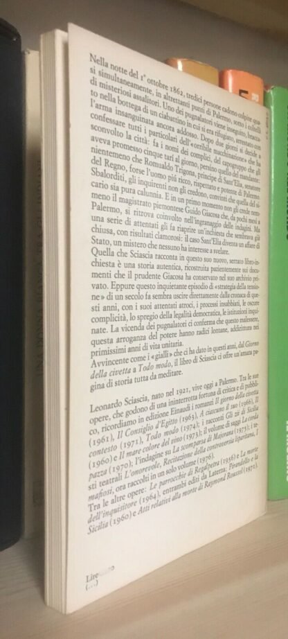 Leonardo Sciascia I pugnalatori  Einaudi prima ed. nei nuovi coralli 1976 - immagine 2