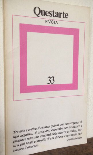 Questarte Rivista n. 33 maggio/agosto 1981