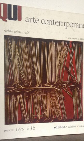 QUI arte contemporanea n.16  marzo 1976  Scanavino