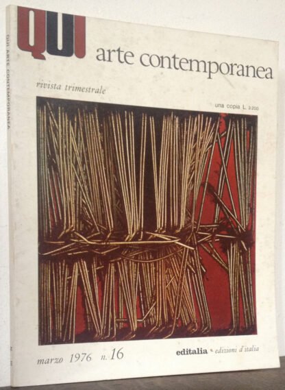 QUI arte contemporanea n.16  marzo 1976  Scanavino