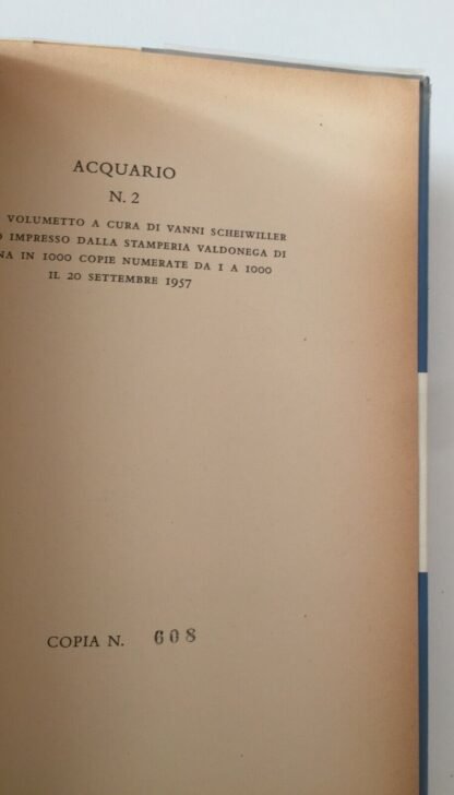 Clemente Rebora Canti dell'infermità raccolti da Vanni Scheiwiller 1957 - immagine 3