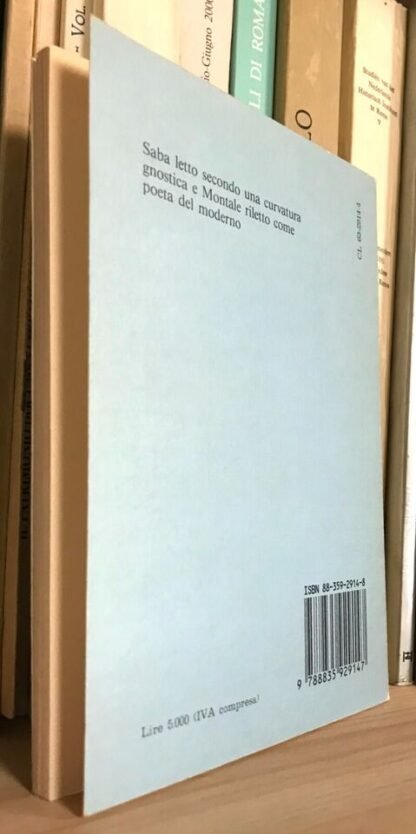 Franco Rella La cognizione del male Saba e Montale Editori Riuniti 1985 - immagine 2