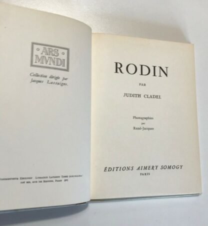 Rodin par Judith Cladel Photo par René-Jacques Ed. Aimery Somogy 1952 - immagine 7