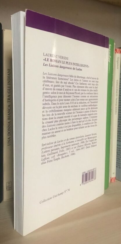 Laurent Versini Le roman le plus intelligent Champion Collection Unichamp 1998 - immagine 2