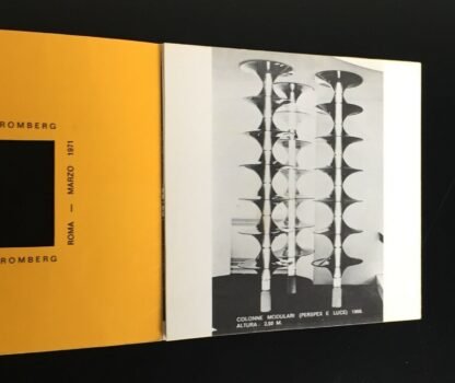 Osvaldo Romberg pieghevole personale Studio Farnese Roma marzo 1971 - immagine 3